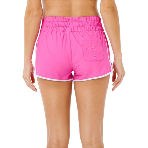 Rip Curl short baño mujer HIGH WAIST RETRO VOLLEY 3 ROSA