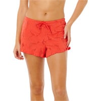 Rip Curl short baño mujer OASIS SWIM ROJO vista frontal