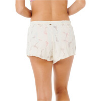 Rip Curl short baño mujer OASIS SWIM SHORT BLANCO vista trasera