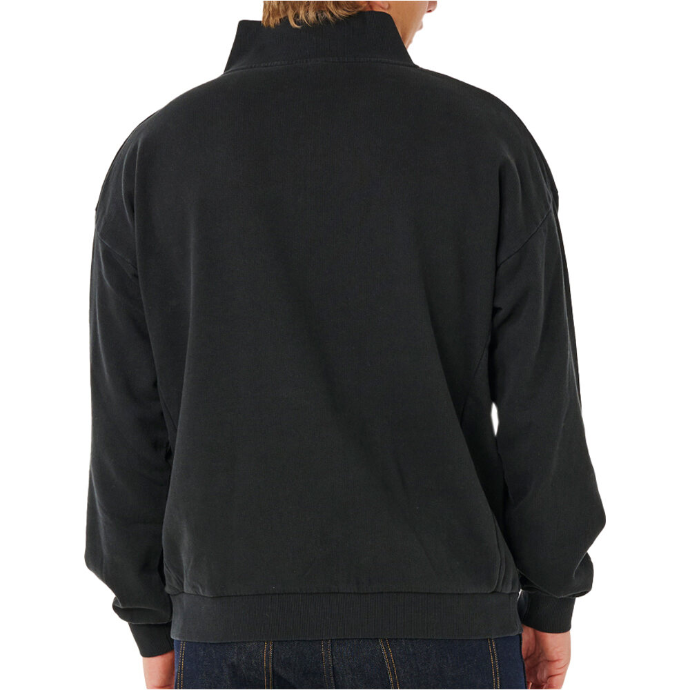 Rip Curl sudadera hombre PREMIUM SURF NEGRO vista trasera