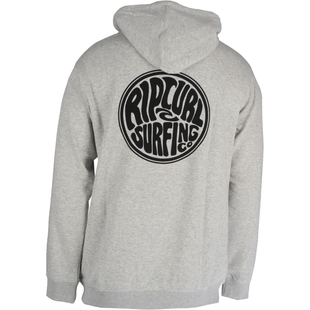 Rip Curl sudadera hombre ROUND FLAG GRIS vista trasera