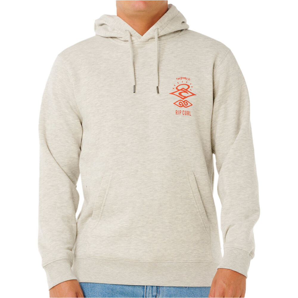 Rip Curl sudadera hombre SEARCH ICON GRIS vista frontal