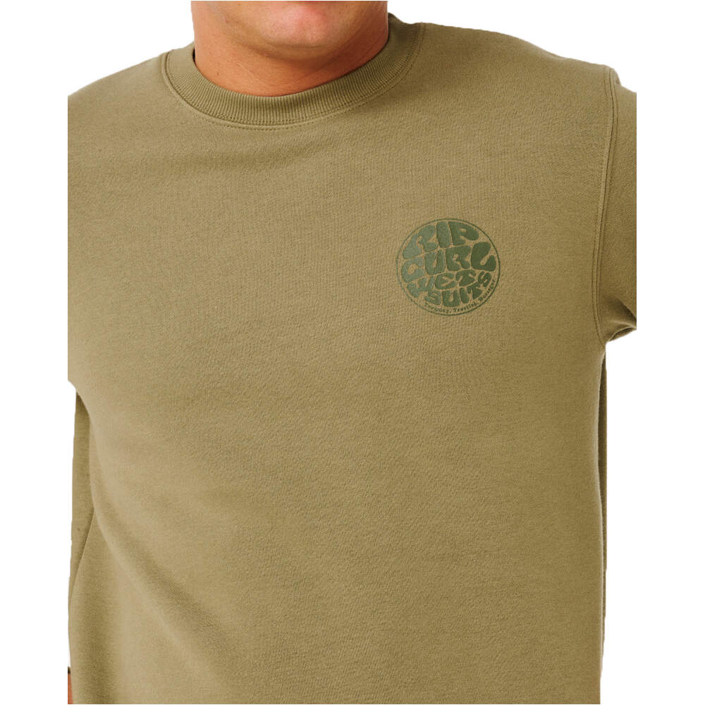 Rip Curl sudadera hombre WETSUIT ICON VERDE vista detalle