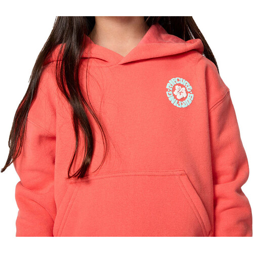 Rip Curl sudadera junior niña LUXE SURFHOOD ROSA