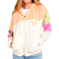 Rip Curl sudadera mujer COLOUR BLOCK NEGRO vista frontal