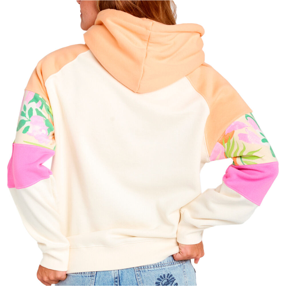Rip Curl sudadera mujer COLOUR BLOCK NEGRO vista trasera