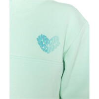 Rip Curl sudadera mujer HALF ZIP FLEECE VERDE vista detalle