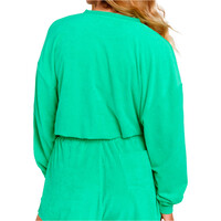 Rip Curl sudadera mujer HIGH TIDE TERRY VERDE vista trasera