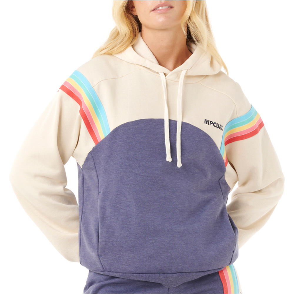 Rip Curl sudadera mujer SURF REVIVAL AZUL vista frontal