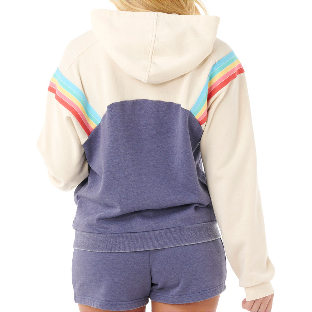 Rip Curl sudadera mujer SURF REVIVAL AZUL vista trasera