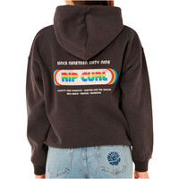 Rip Curl sudadera mujer SURF REVIVAL HERITAGE NEGRO vista trasera