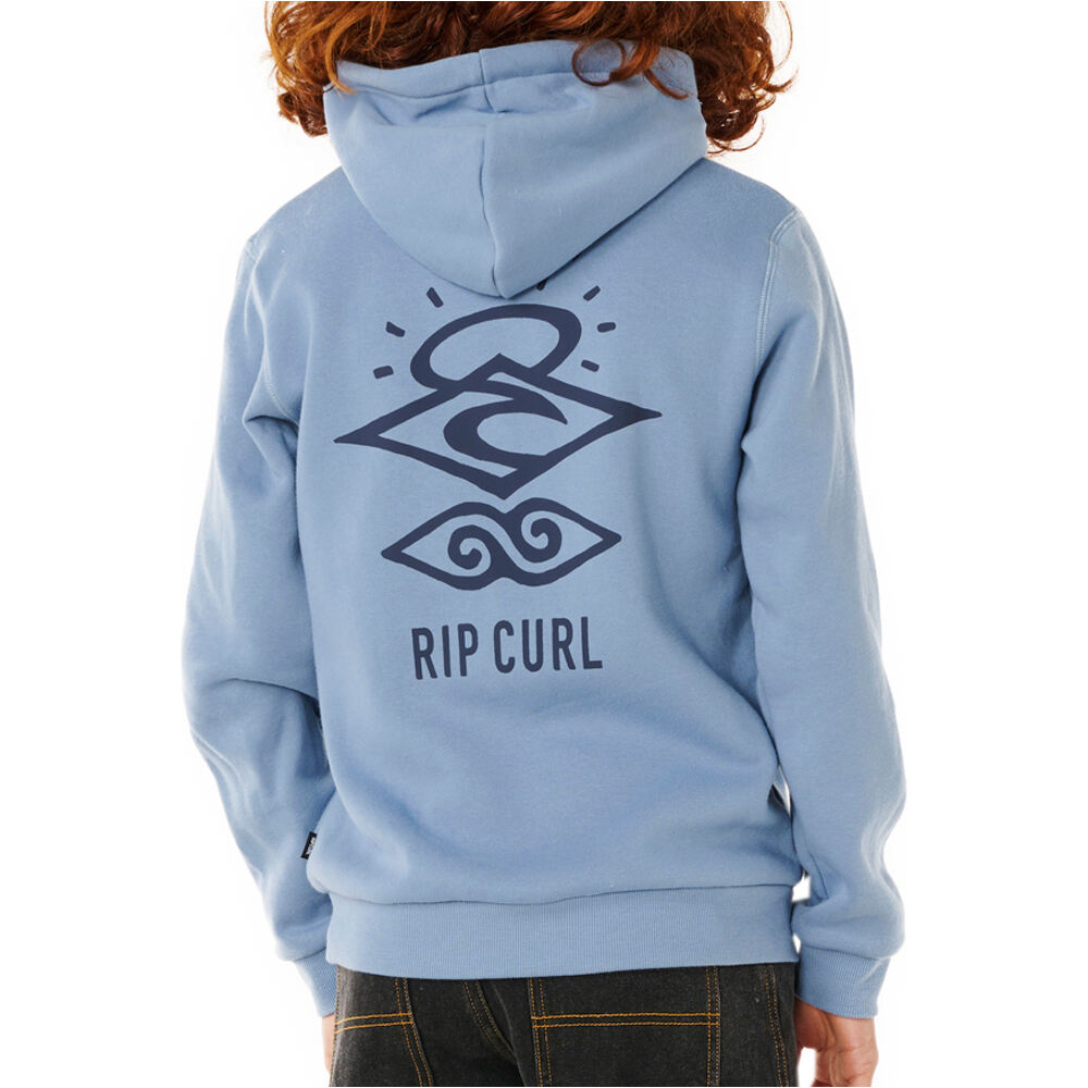 Rip Curl sudadera niño SEARCH ICON AZUL vista trasera