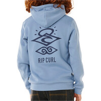 Rip Curl sudadera niño SEARCH ICON AZUL vista trasera