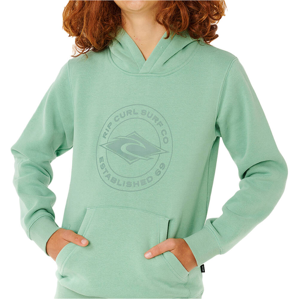 Rip Curl sudadera niño STAPLER VERDE vista detalle