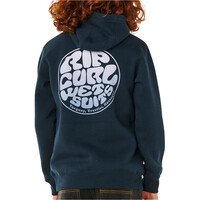 Rip Curl sudadera niño WETSUIT ICON AZUL vista trasera