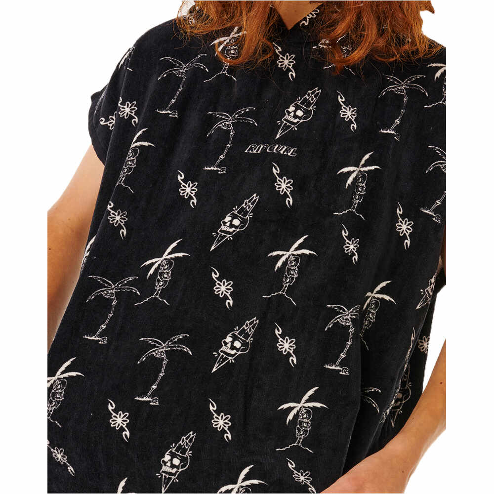 Rip Curl toallas playa infantil MIXED HOODED TOWEL NEGRO 02