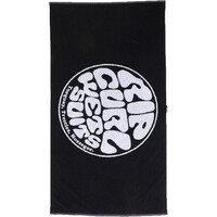 Rip Curl toallas playa LOGOS TOWEL NEGRO vista frontal