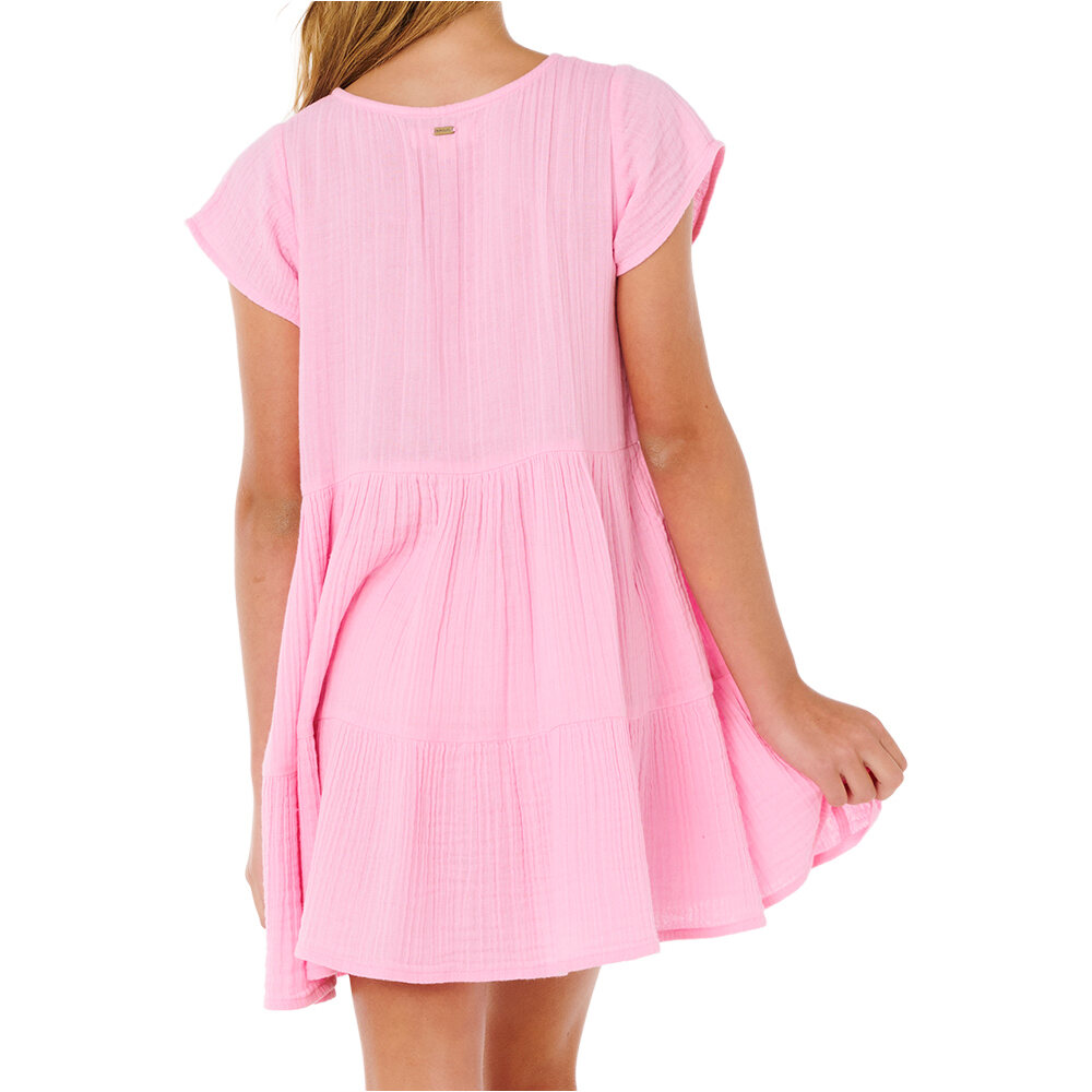 Rip Curl vestido niña PREMIUM SURF ROSA vista trasera