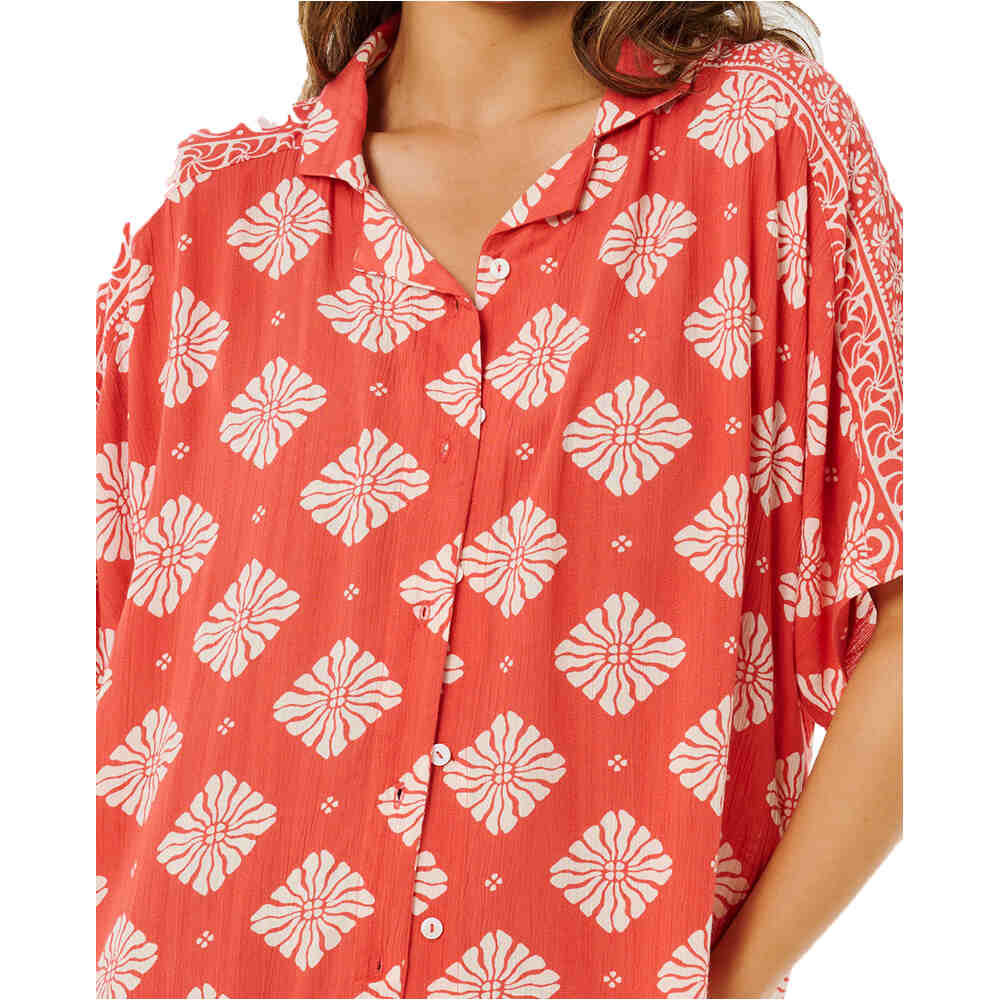 Rip Curl Vestido VENTURA VISCOSE ROJO vista detalle