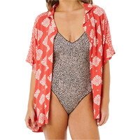 Rip Curl Vestido VENTURA VISCOSE ROJO vista frontal