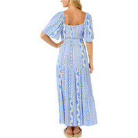 Rip Curl vestidos mujer SAN CARLOS AZUL vista trasera