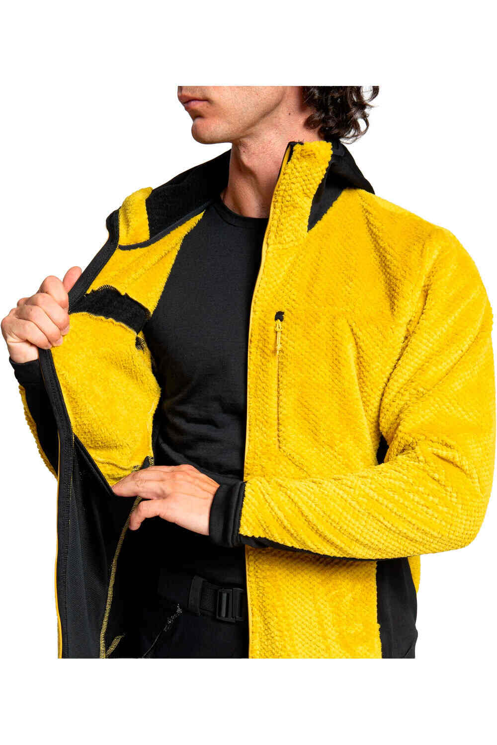 Rock Experience forro polar hombre BLIZZARD TECH 2.0 HOODIE MAN FLEECE AMARILLO 04