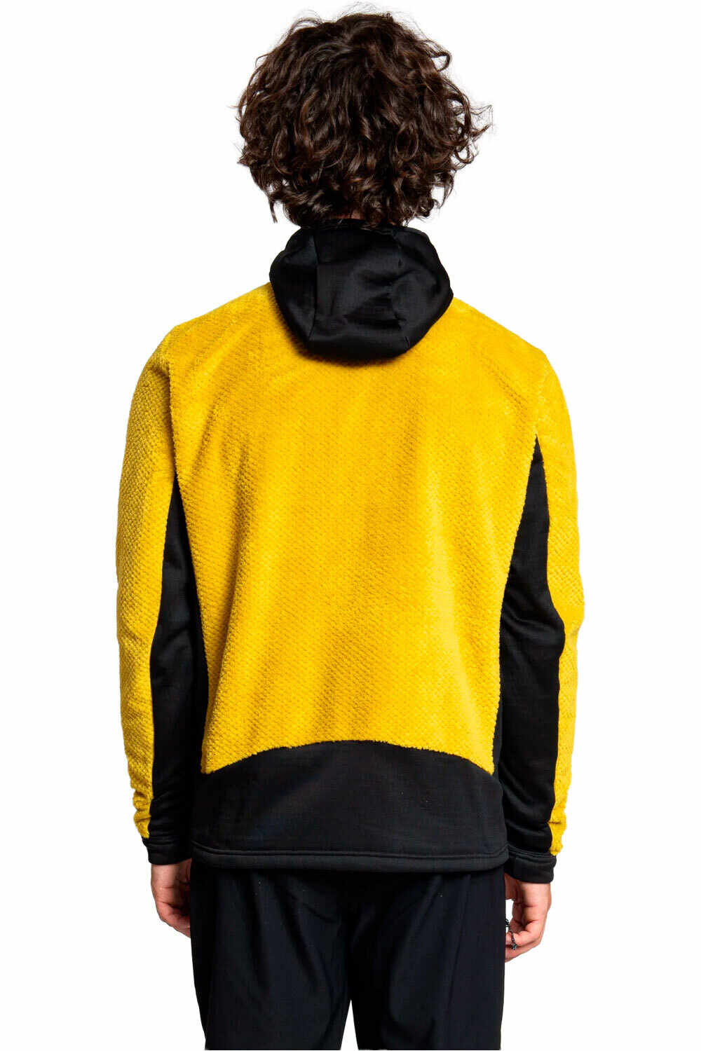 Rock Experience forro polar hombre BLIZZARD TECH 2.0 HOODIE MAN FLEECE AMARILLO vista trasera