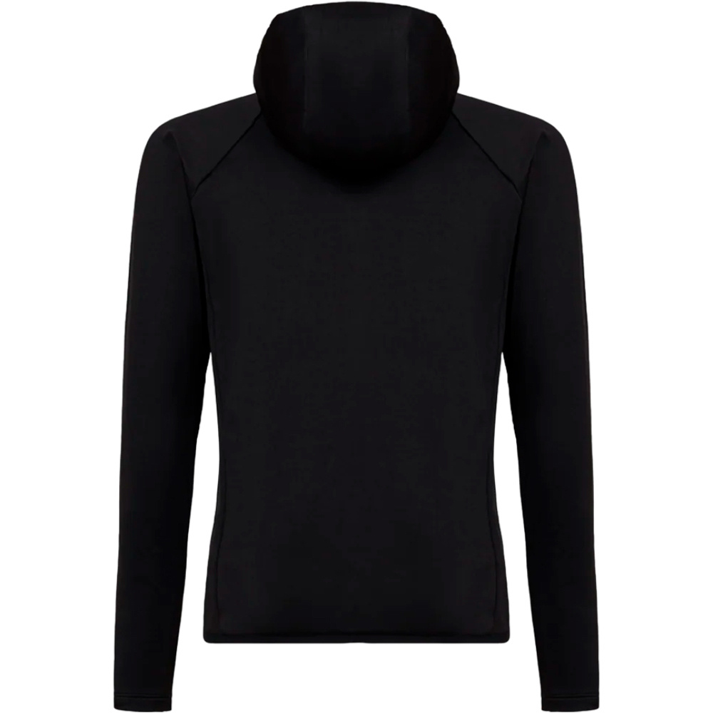 Rock Experience forro polar hombre LINZOR HOODIE MAN FLEECE NEGRO vista trasera