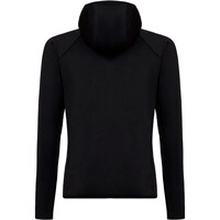 Rock Experience forro polar hombre LINZOR HOODIE MAN FLEECE NEGRO vista trasera