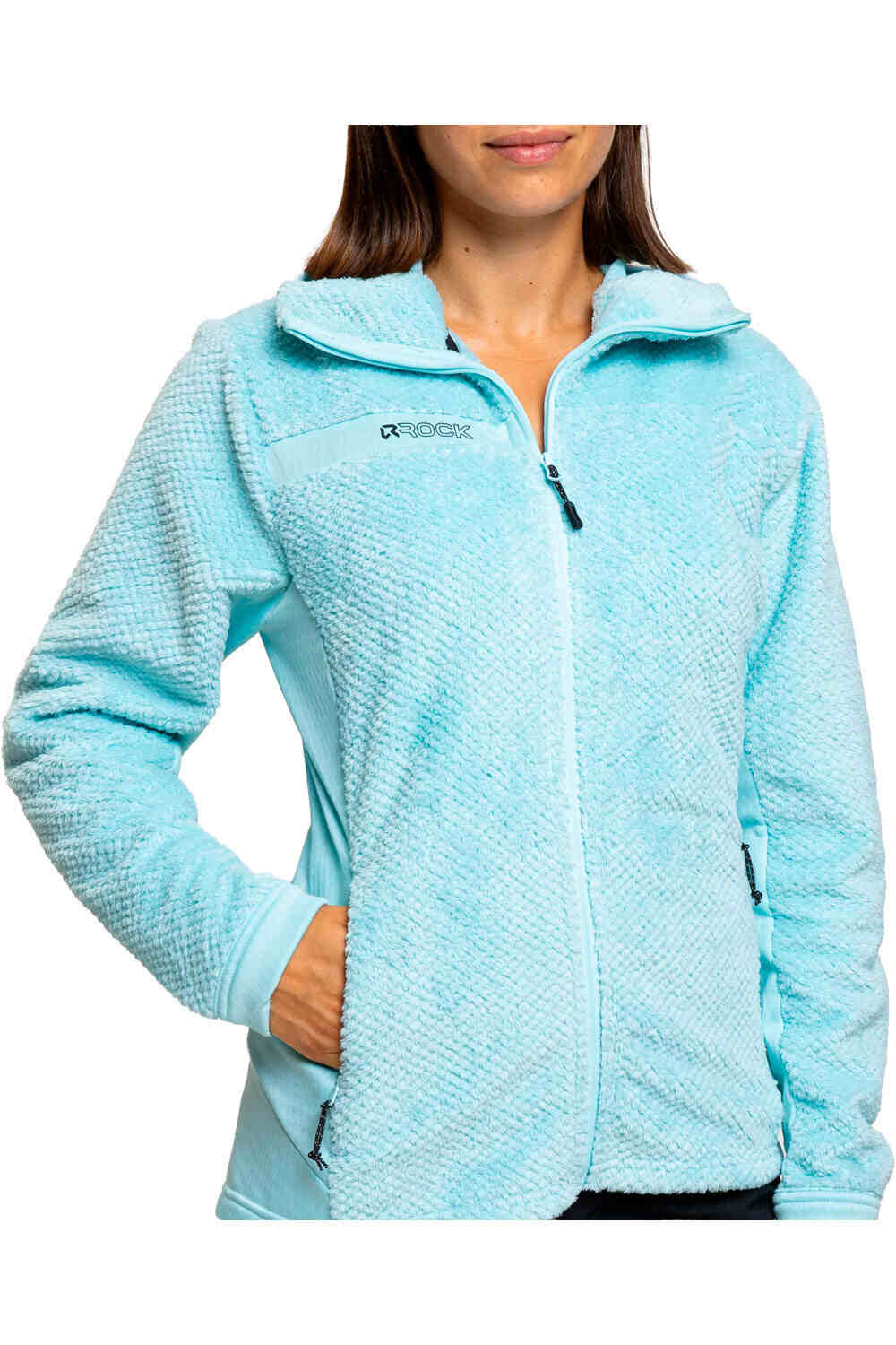 Rock Experience forro polar mujer BLIZZARD TECH 2.0 HOODIE WOMAN FLEECE AZUL 03