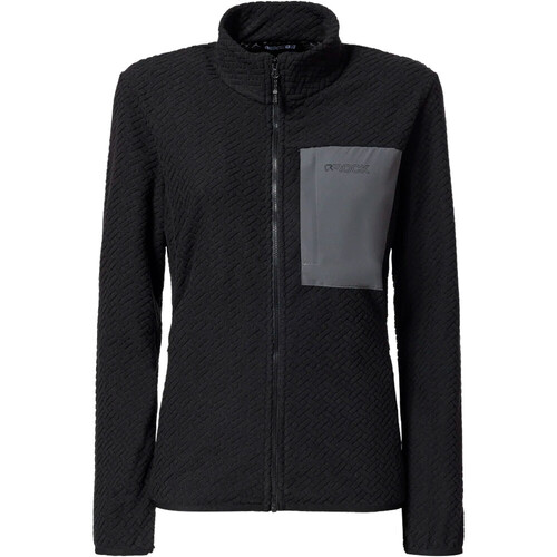 ROCK EXPERIENCE NIGHT CREST MOCK NECK WOMAN FLEECE negro