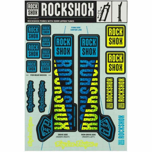 ROCK SHOX REC KIT ADHESIVOS TROY LEE (35MM)