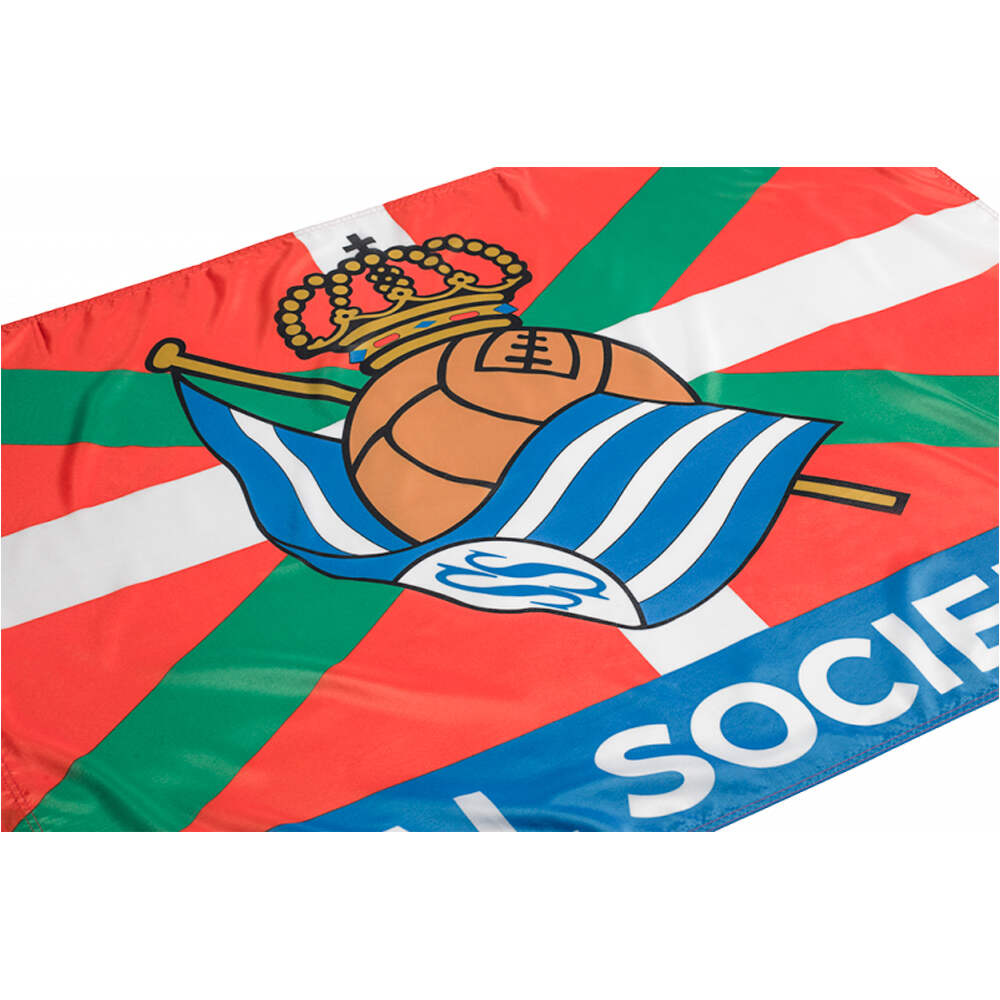 Rss merchandaising equipos de fútbol oficiales REAL SOCIEDAD BANDERA IKURRIÑA 130X90  01