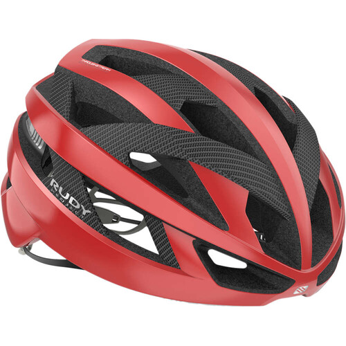 RUDY PROJECT REBEL CARBON RED COMET SHINY FREE PADS+POUCH-+BUG STOP+RSR11