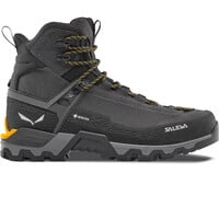 Salewa bota montaña cuero hombre MTN TRAINER 3 TECH MID GTX M NEGRO lateral exterior