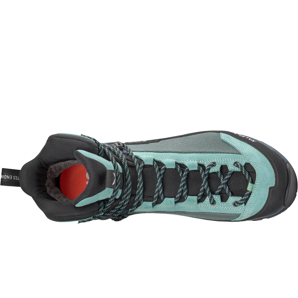 Salewa bota montaña cuero mujer MTN TRAINER 3 TECH MID GTX W AZUL 05