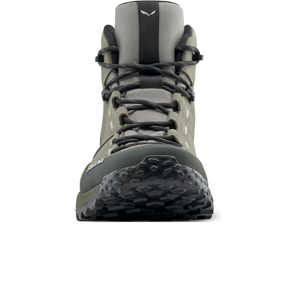 Salewa bota trekking hombre PUEZ LEATHER MID POWERTEX MARRON puntera
