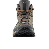Salewa bota trekking hombre PUEZ LEATHER MID POWERTEX MARRON puntera