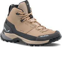 Salewa bota trekking mujer PUEZ LEATHER MID POWERTEX MARRON lateral interior