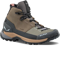 Salewa bota trekking mujer PUEZ LEATHER MID POWERTEX MARRON lateral interior