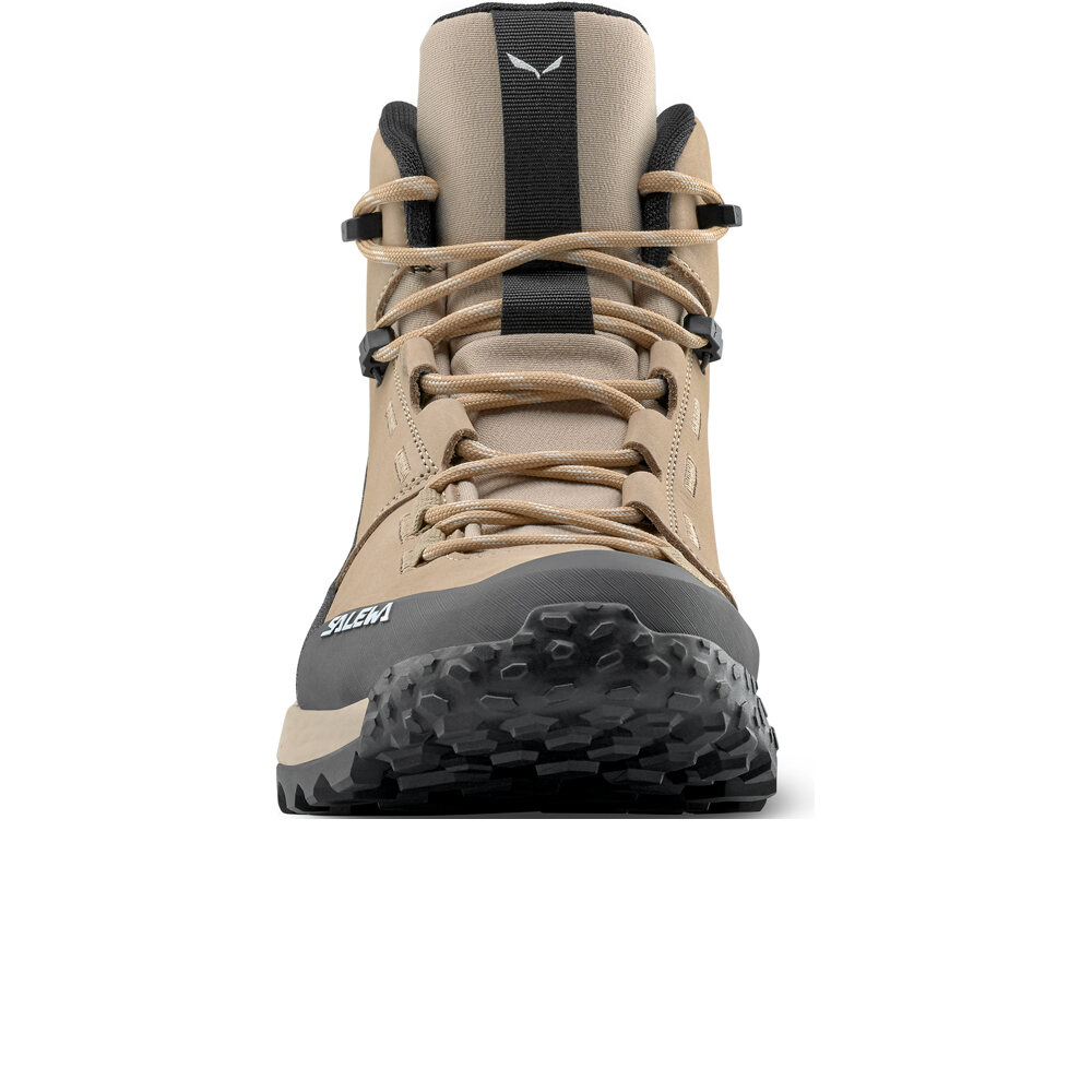 Salewa bota trekking mujer PUEZ LEATHER MID POWERTEX MARRON puntera