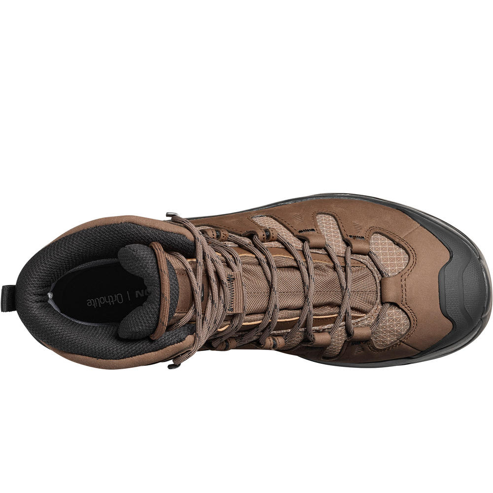 Salomon bota trekking hombre QUEST 5 GORE-TEX M MARRON 05