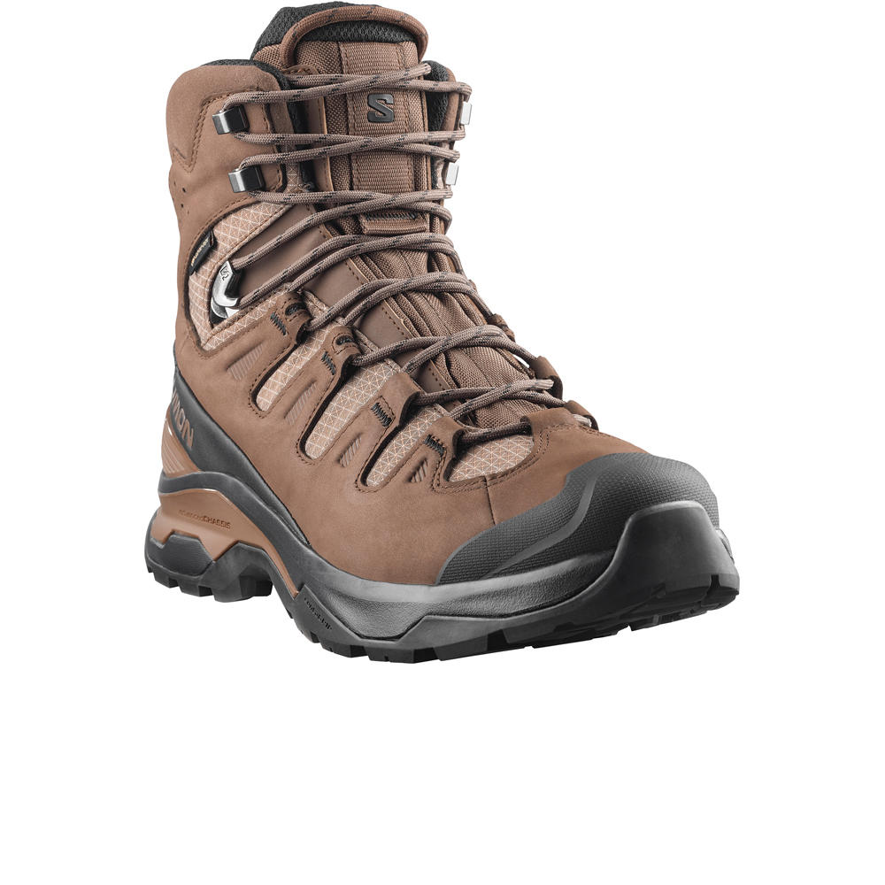 Salomon bota trekking hombre QUEST 5 GORE-TEX M MARRON lateral interior
