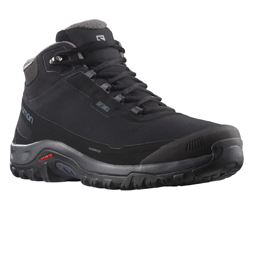 Salomon bota trekking hombre SHELTER CS WATERPROOF NEGRO lateral interior