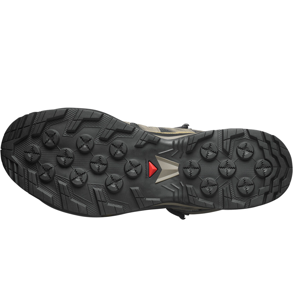 Salomon bota trekking hombre X-ADVENTURE RECON MID GORE-TEX GRIS vista superior