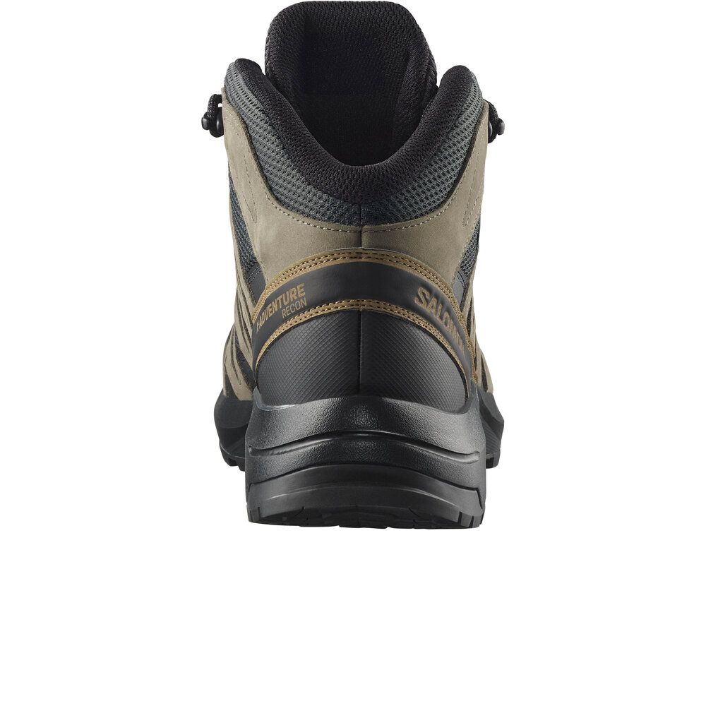 Salomon bota trekking hombre X-ADVENTURE RECON MID GORE-TEX GRIS vista trasera