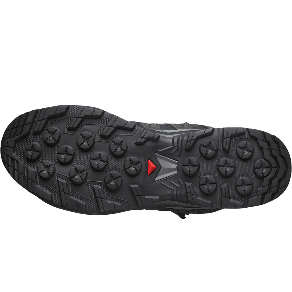 Salomon bota trekking hombre X-ADVENTURE RECON MID GORE-TEX NEGRO vista superior