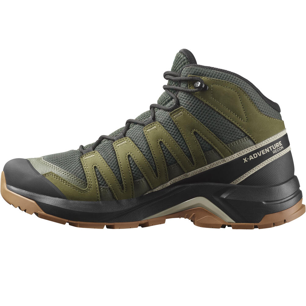 Salomon bota trekking hombre X-ADVENTURE RECON MID GORE-TEX VERDE puntera