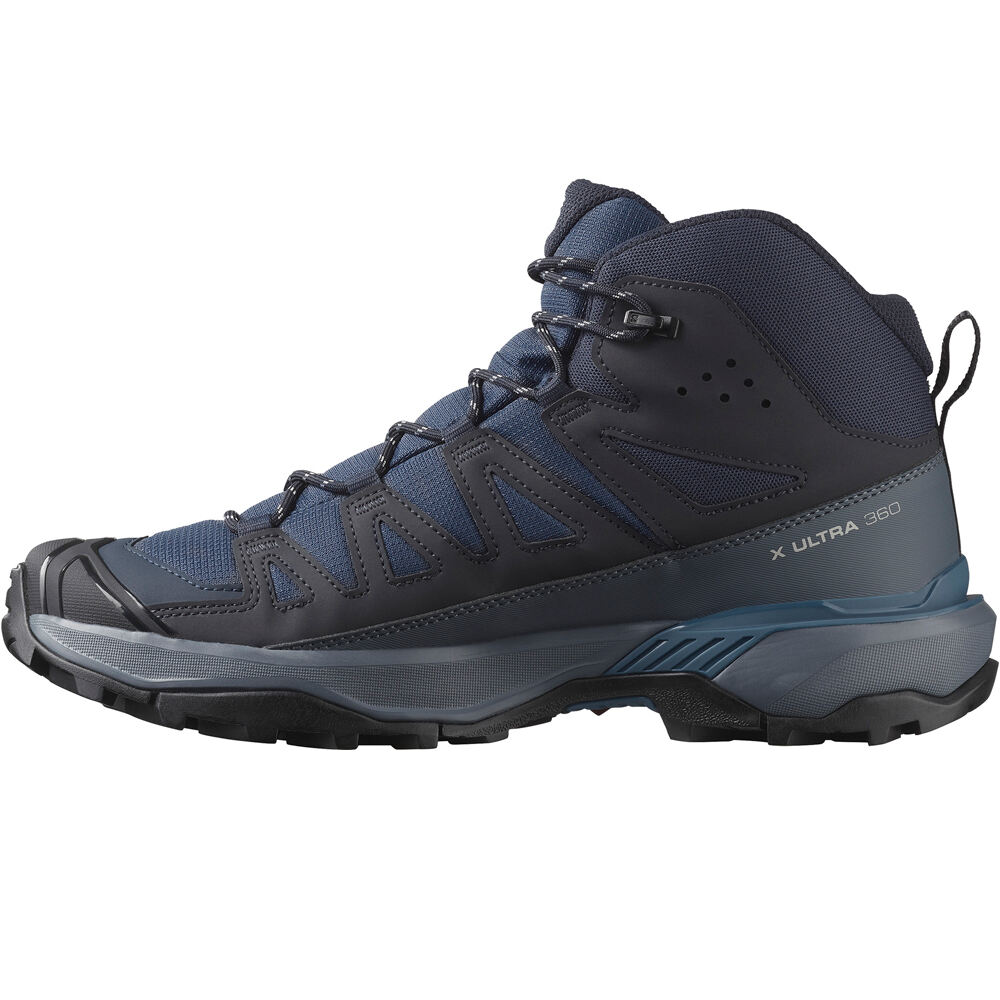 Salomon bota trekking hombre X ULTRA 360 MID GORE-TEX NEGRO puntera