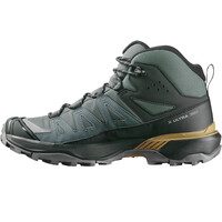 Salomon bota trekking hombre X ULTRA 360 MID GORE-TEX VERDE puntera